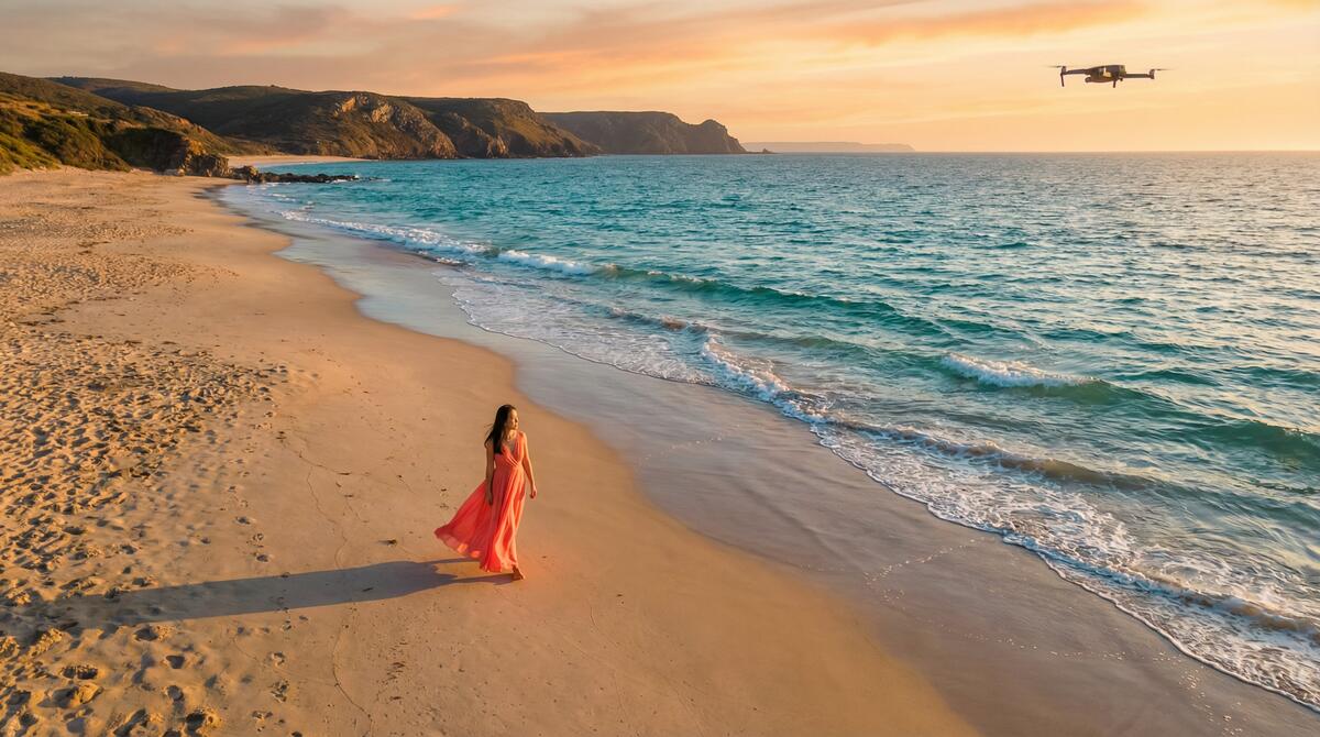 蘑菇视频海滩旅拍视频